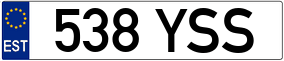 Trailer License Plate